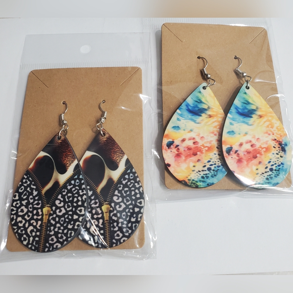 Tear Drop Sublimation Earings
